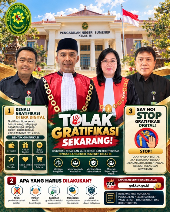 Tolak Suap,Tolak gratifikasi,Jaga Integritas untuk Peradilan yang Bersih dan Bermartabat